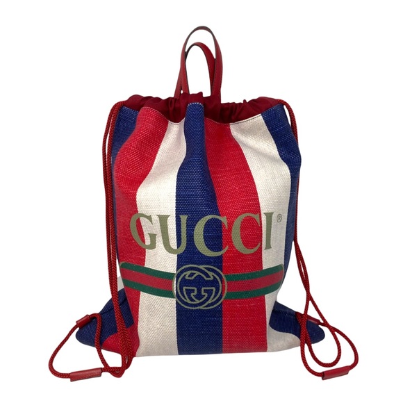 GUCCI Sylvie Print Drawstring Backpack - Picture 16 of 16